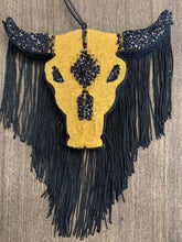 Load image into Gallery viewer, Glitter Cow Skull Freshie