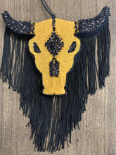 Load image into Gallery viewer, Glitter Cow Skull Freshie
