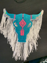 Load image into Gallery viewer, Glitter Cow Skull Freshie

