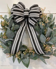 Load image into Gallery viewer, Lambs Ear Spring Wreath with Bow
