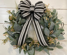 Load image into Gallery viewer, Lambs Ear Spring Wreath with Bow
